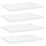 Wandschappen 40X10X1,5 Cm Bewerkt Hout Wit