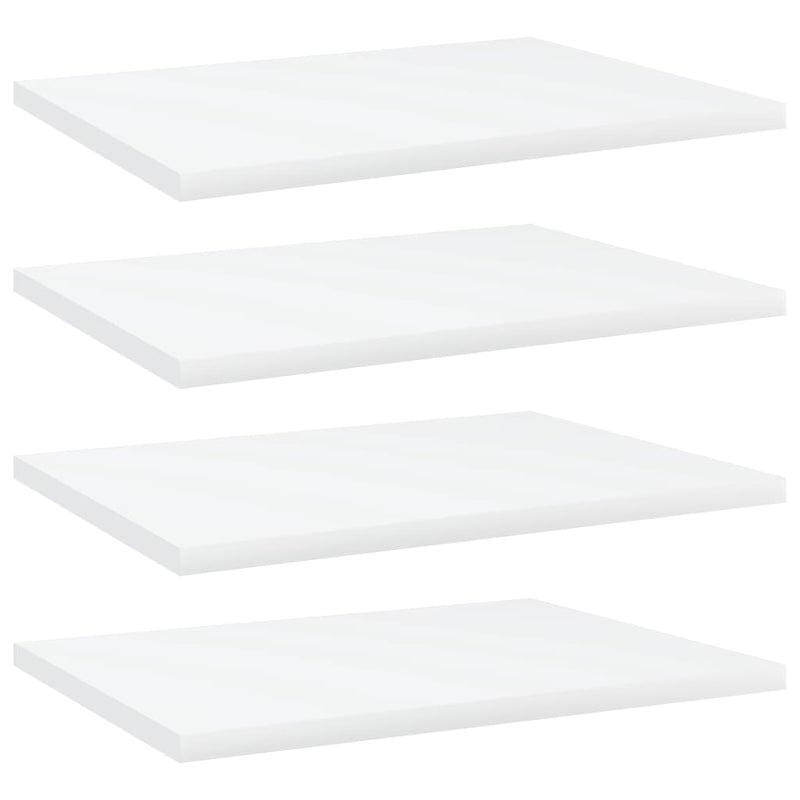 Wandschappen 40X10X1,5 Cm Bewerkt Hout Wit