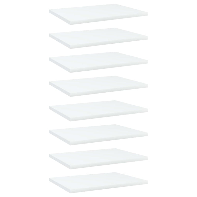 Wandschappen 40X10X1,5 Cm Bewerkt Hout Wit