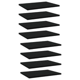 Wandschappen 40X10X1,5 Cm Bewerkt Hout Zwart