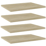 Wandschappen 40X10X1,5 Cm Bewerkt Hout Kleurig Sonoma Eiken