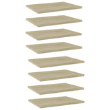 Wandschappen 40X10X1,5 Cm Bewerkt Hout Kleurig Sonoma Eiken