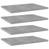 Wandschappen 40X10X1,5 Cm Bewerkt Hout Betongrijs