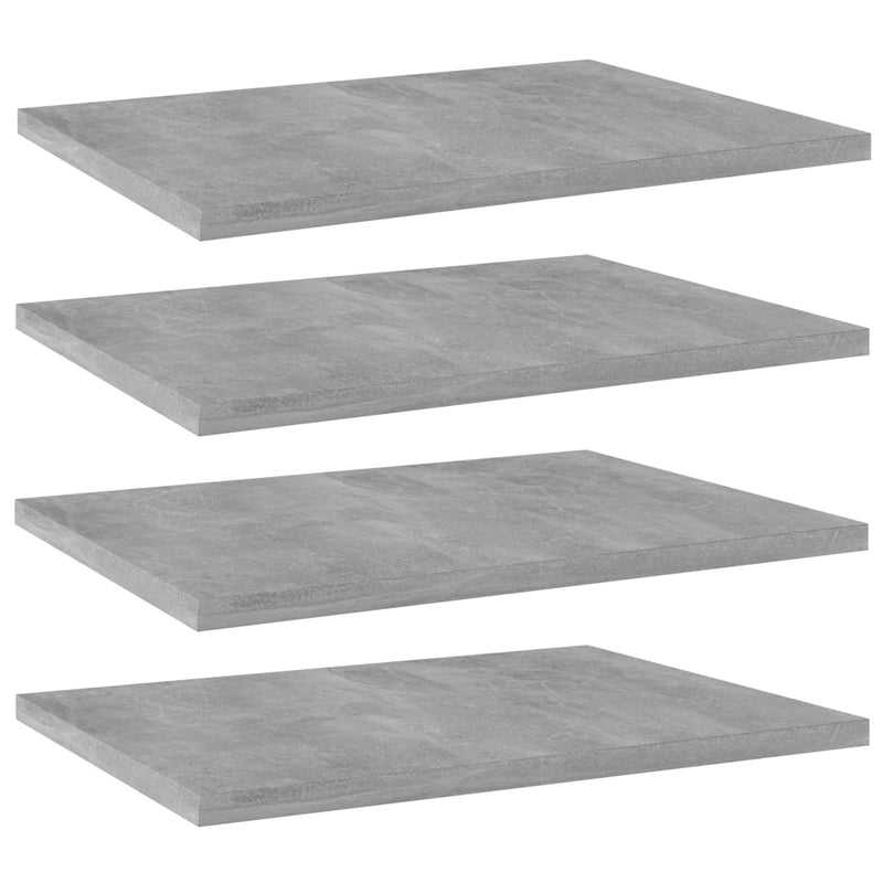 Wandschappen 40X10X1,5 Cm Bewerkt Hout Betongrijs