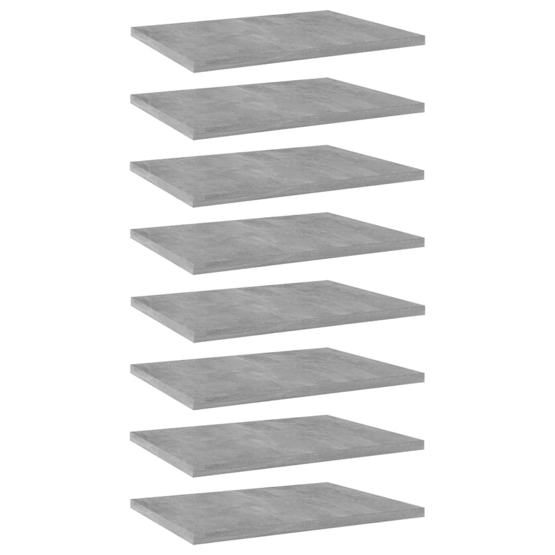 Wandschappen 40X10X1,5 Cm Bewerkt Hout Betongrijs