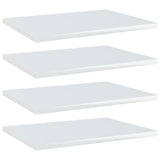 Wandschappen 40X20X1,5 Cm Bewerkt Hout Hoogglans Wit
