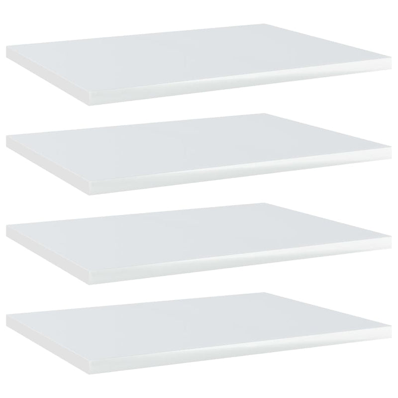 Wandschappen 40X20X1,5 Cm Bewerkt Hout Hoogglans Wit