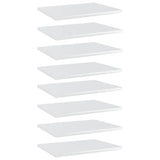 Wandschappen 40X20X1,5 Cm Bewerkt Hout Hoogglans Wit