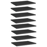 Wandschappen 40X50X1,5 Cm Bewerkt Hout Hoogglans Zwart
