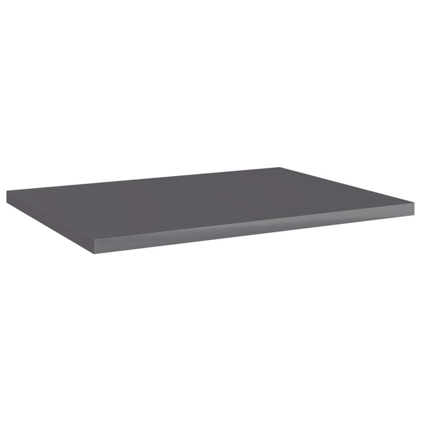 Wandschappen 40X30X1,5 Cm Bewerkt Hout Hoogglans Grijs
