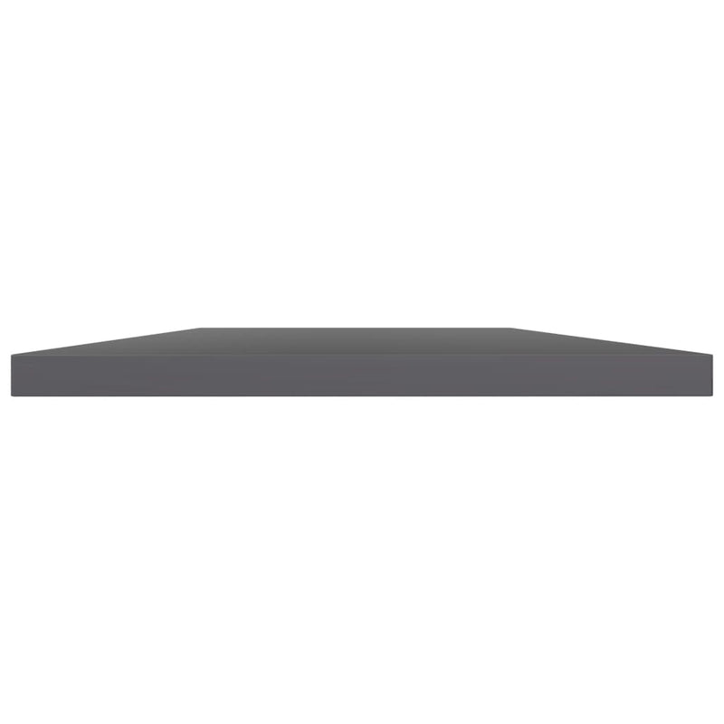 Wandschappen 40X30X1,5 Cm Bewerkt Hout Hoogglans Grijs