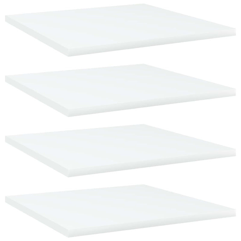 Wandschappen 40X10X1,5 Cm Bewerkt Hout Wit