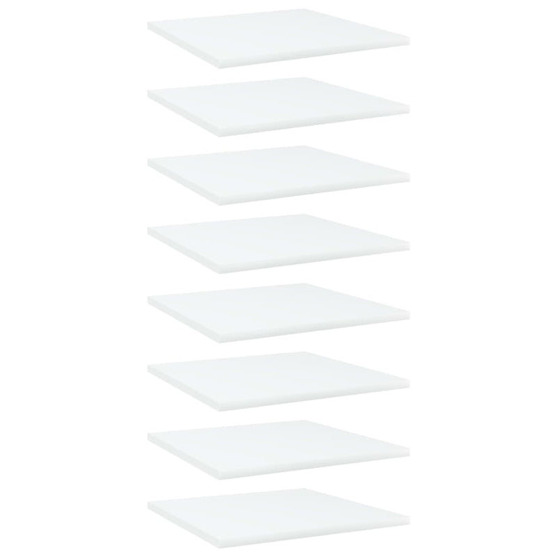 Wandschappen 40X10X1,5 Cm Bewerkt Hout Wit