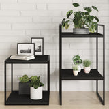 Wandschappen 40X10X1,5 Cm Bewerkt Hout Zwart