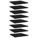 Wandschappen 40X10X1,5 Cm Bewerkt Hout Zwart