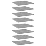 Wandschappen 40X10X1,5 Cm Bewerkt Hout Betongrijs
