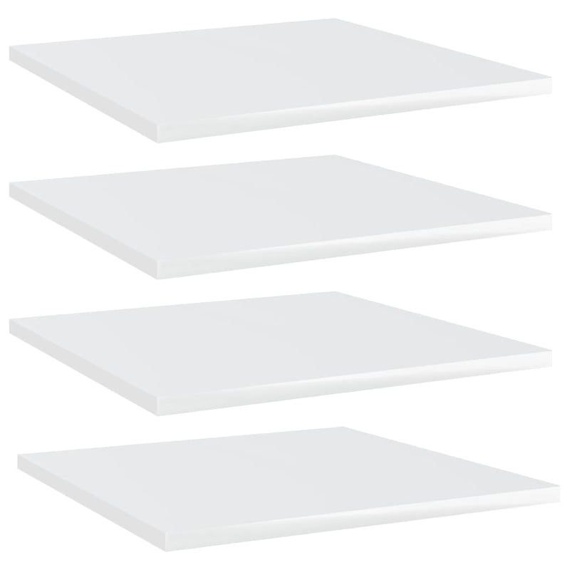 Wandschappen 40X20X1,5 Cm Bewerkt Hout Hoogglans Wit