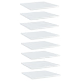 Wandschappen 40X20X1,5 Cm Bewerkt Hout Hoogglans Wit