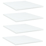 Wandschappen 40X10X1,5 Cm Bewerkt Hout Wit