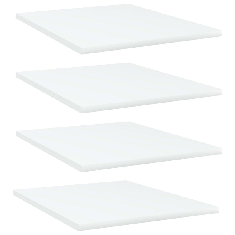 Wandschappen 40X10X1,5 Cm Bewerkt Hout Wit