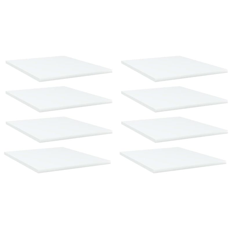 Wandschappen 40X10X1,5 Cm Bewerkt Hout Wit