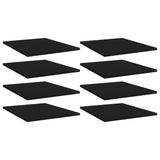 Wandschappen 40X10X1,5 Cm Bewerkt Hout Zwart