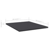 Wandschappen 40X50X1,5 Cm Bewerkt Hout Grijs