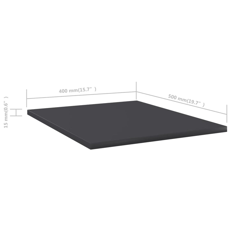 Wandschappen 40X50X1,5 Cm Bewerkt Hout Grijs