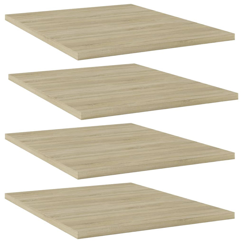 Wandschappen 40X10X1,5 Cm Bewerkt Hout Kleurig Sonoma Eiken