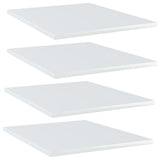 Wandschappen 40X20X1,5 Cm Bewerkt Hout Hoogglans Wit