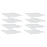 Wandschappen 40X20X1,5 Cm Bewerkt Hout Hoogglans Wit
