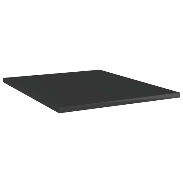 Wandschappen 40X50X1,5 Cm Bewerkt Hout Hoogglans Zwart