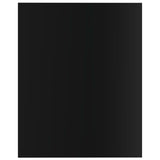 Wandschappen 40X50X1,5 Cm Bewerkt Hout Hoogglans Zwart