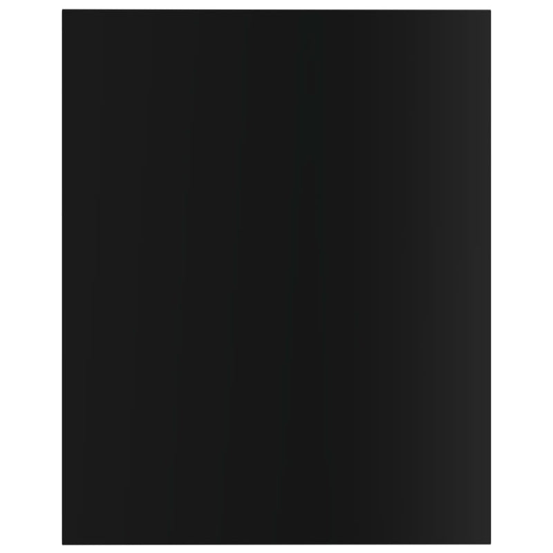 Wandschappen 40X50X1,5 Cm Bewerkt Hout Hoogglans Zwart