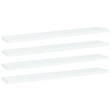 Wandschappen 40X10X1,5 Cm Bewerkt Hout Wit