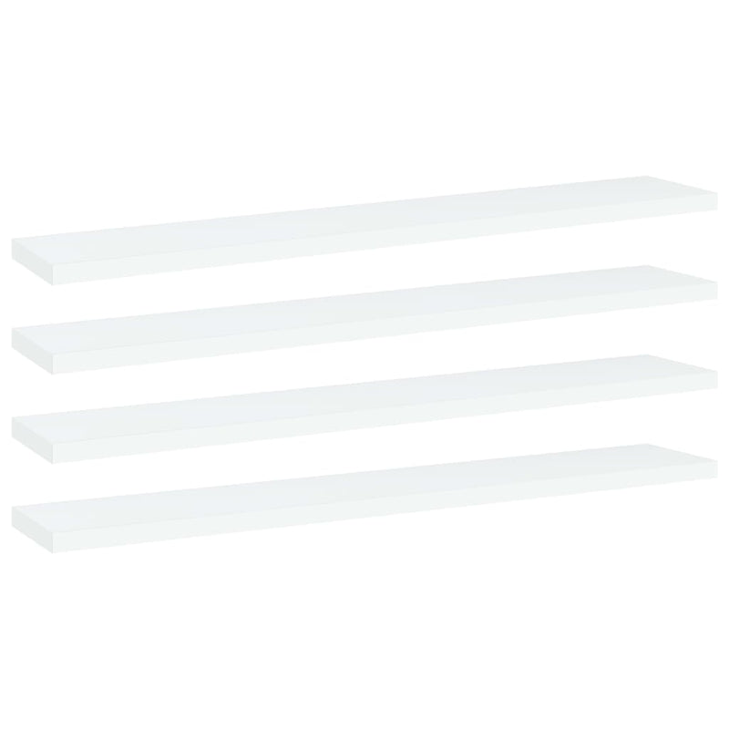 Wandschappen 40X10X1,5 Cm Bewerkt Hout Wit