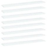 Wandschappen 40X10X1,5 Cm Bewerkt Hout Wit