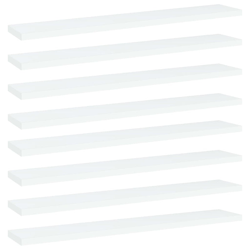 Wandschappen 40X10X1,5 Cm Bewerkt Hout Wit