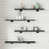 Wandschappen 40X50X1,5 Cm Bewerkt Hout Grijs