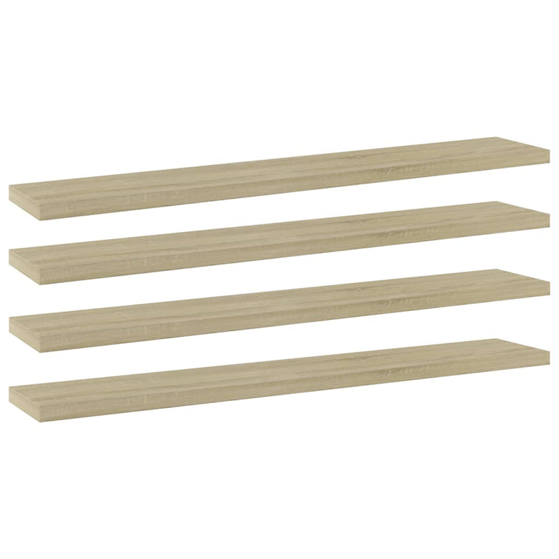 Wandschappen 40X10X1,5 Cm Bewerkt Hout Kleurig Sonoma Eiken