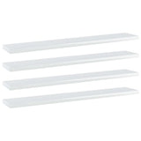 Wandschappen 40X20X1,5 Cm Bewerkt Hout Hoogglans Wit