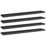 Wandschappen 40X50X1,5 Cm Bewerkt Hout Hoogglans Zwart