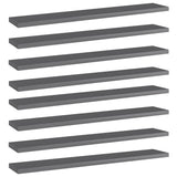Wandschappen 40X30X1,5 Cm Bewerkt Hout Hoogglans Grijs