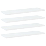 Wandschappen 40X10X1,5 Cm Bewerkt Hout Wit