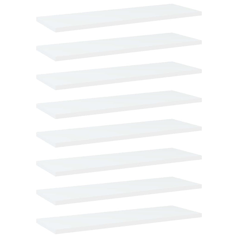 Wandschappen 40X10X1,5 Cm Bewerkt Hout Wit