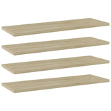 Wandschappen 40X10X1,5 Cm Bewerkt Hout Kleurig Sonoma Eiken
