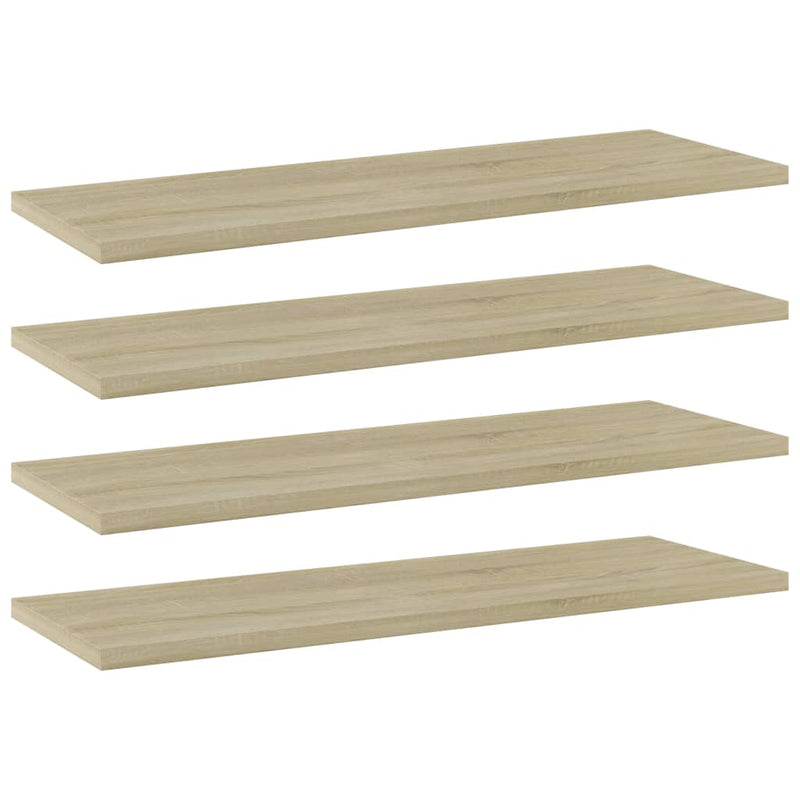 Wandschappen 40X10X1,5 Cm Bewerkt Hout Kleurig Sonoma Eiken