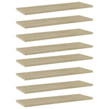 Wandschappen 40X10X1,5 Cm Bewerkt Hout Kleurig Sonoma Eiken