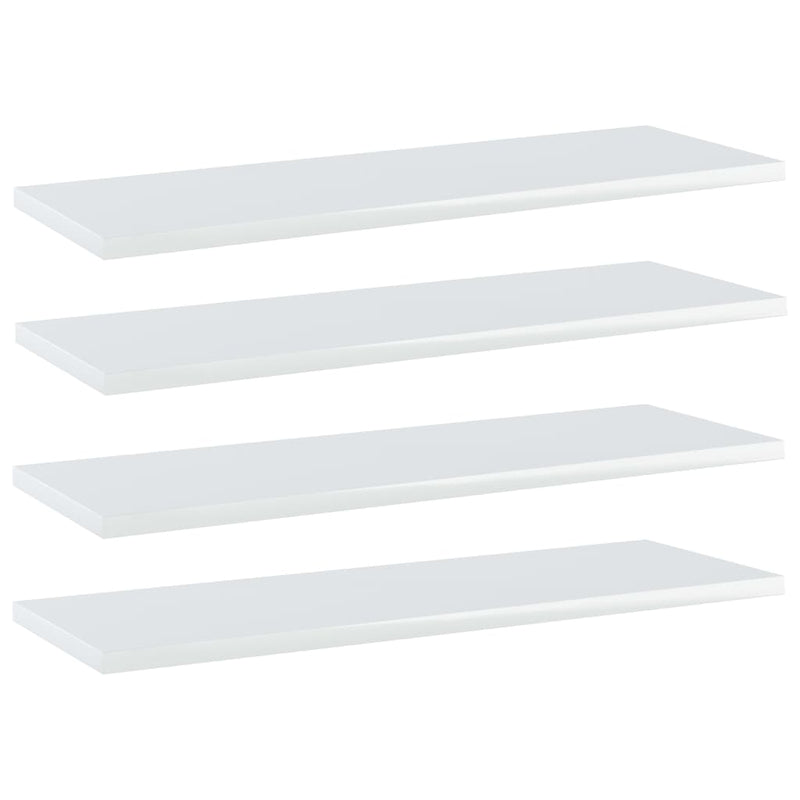 Wandschappen 40X20X1,5 Cm Bewerkt Hout Hoogglans Wit