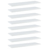 Wandschappen 40X20X1,5 Cm Bewerkt Hout Hoogglans Wit